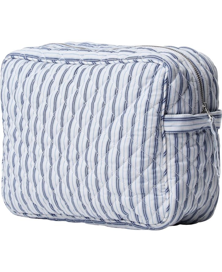 Moira 2 Make up bag Blue Stripe big