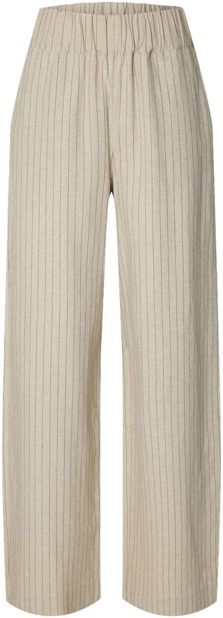 SLFMARIAM MW WIDE LINEN BLEND PANT