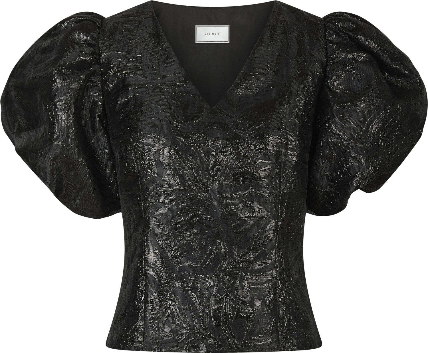 Camia Metallic Brocade Blouse