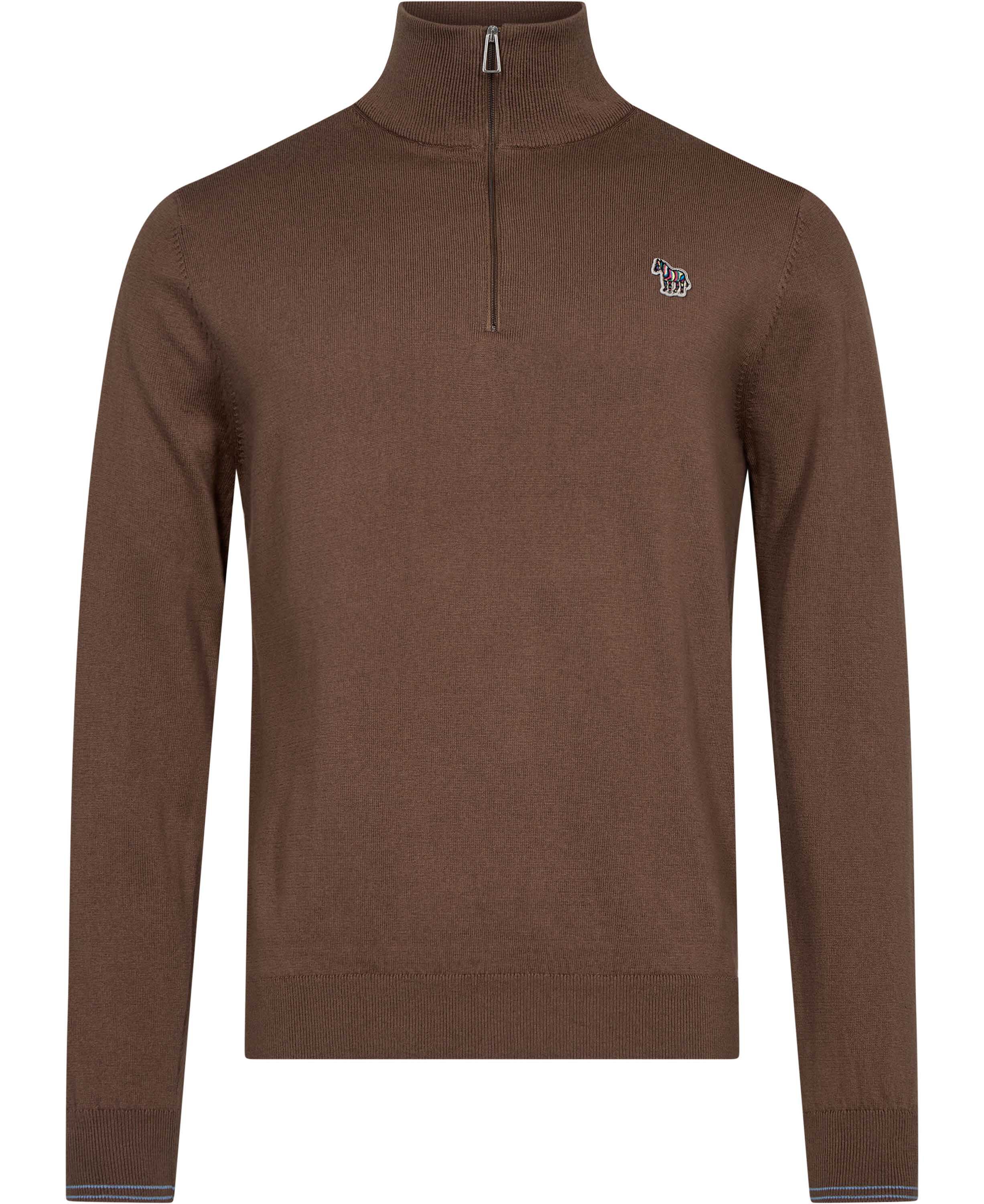MENS SWEATER ZIP NECK ZEB BAD