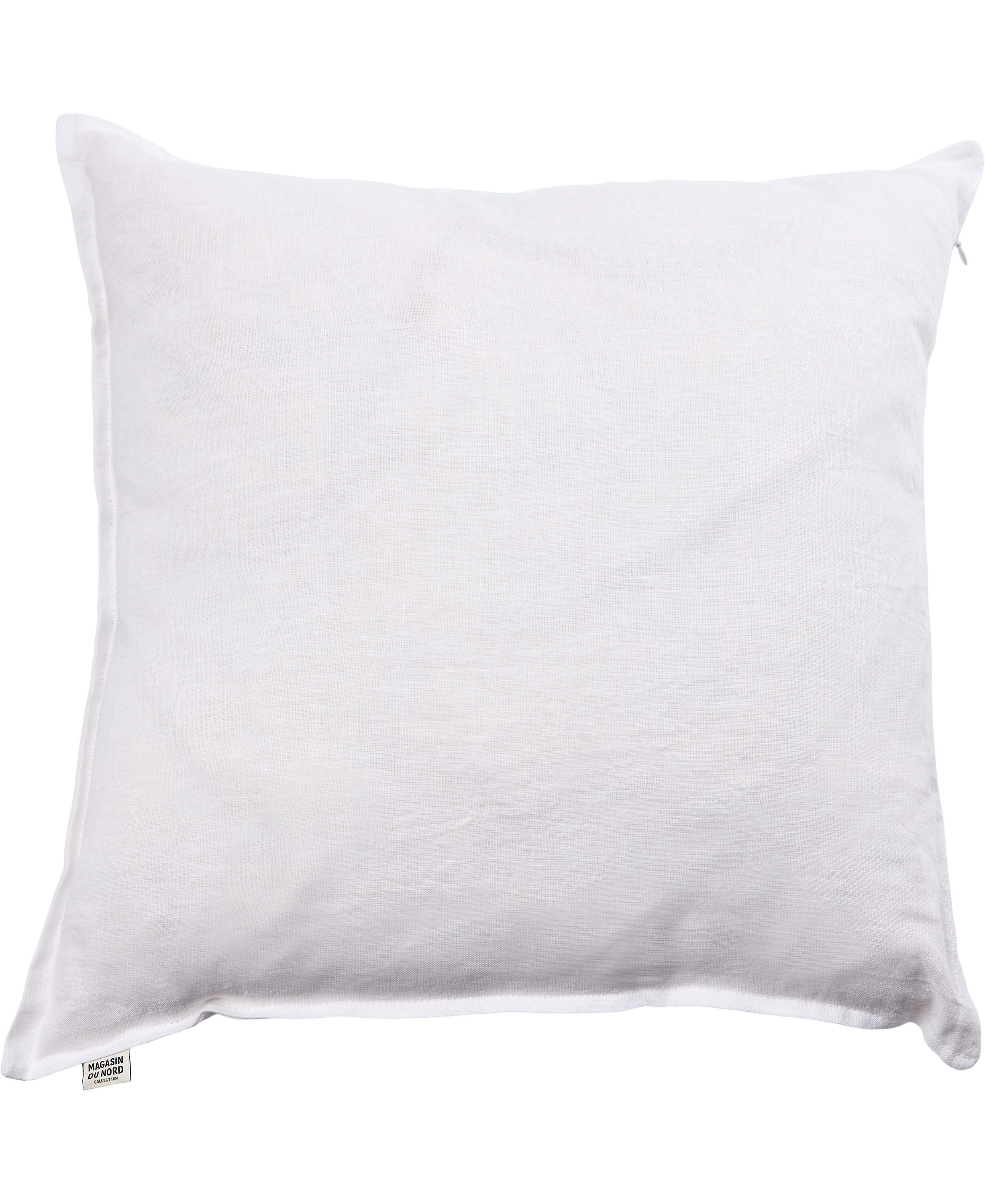 H&oslash;r vasket pude White 50x50