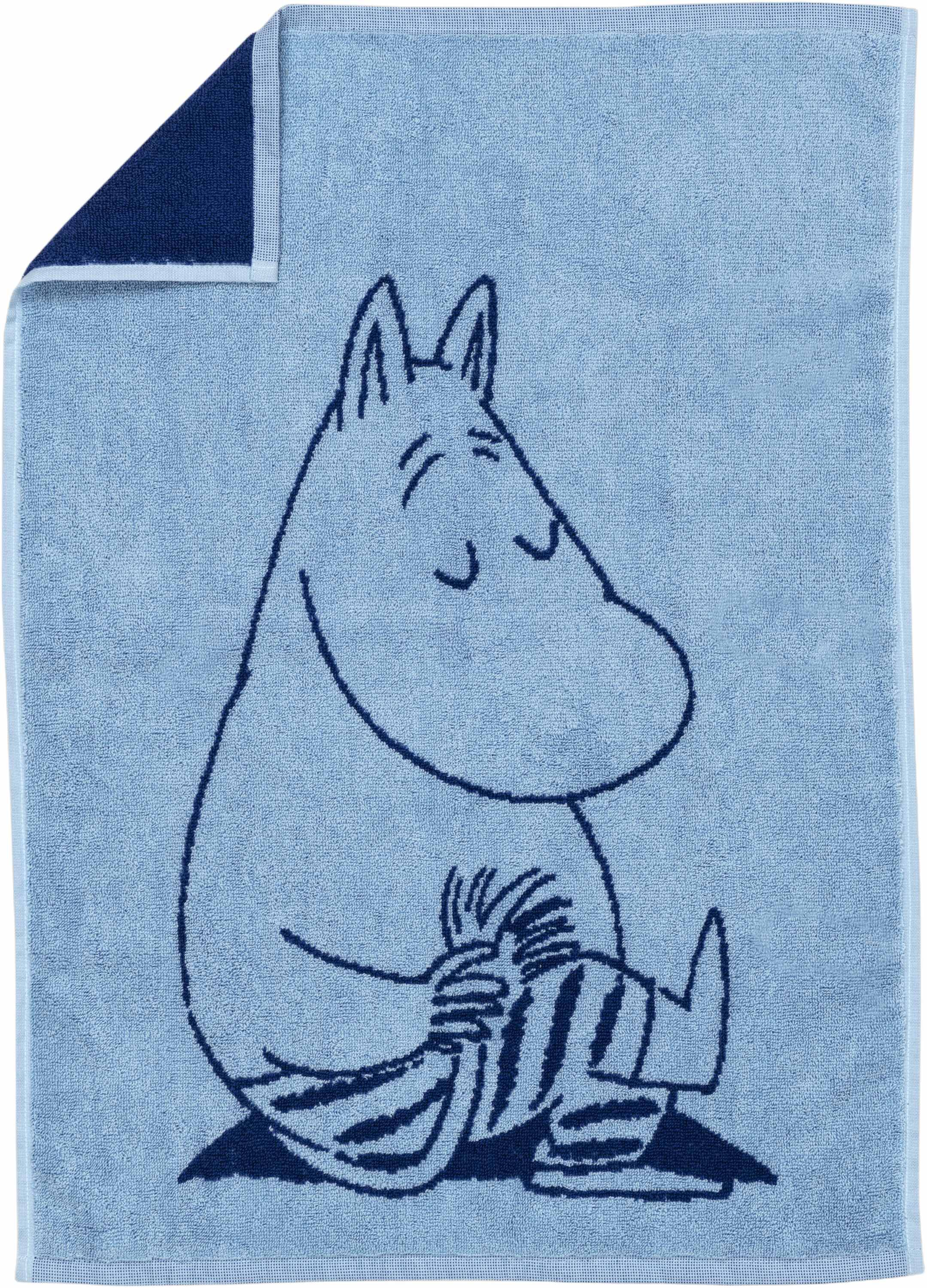 Moomin h. tw 50x70 Moomintroll navy GOTS
