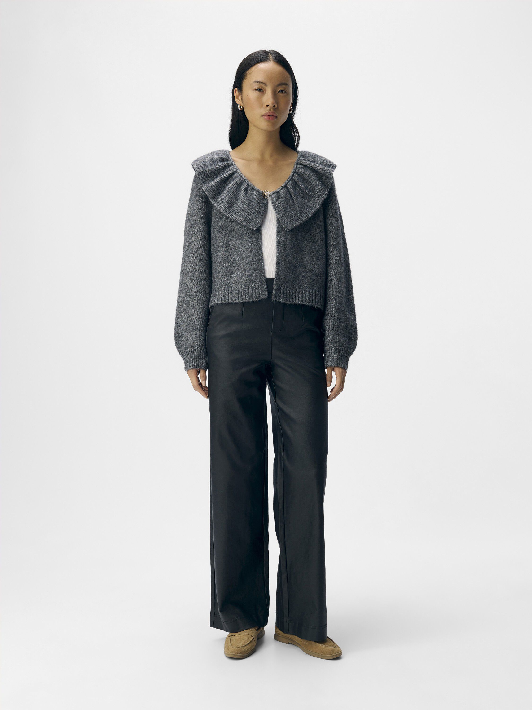 OBJDENISI L/S LO KNIT CARDIGAN NOOS