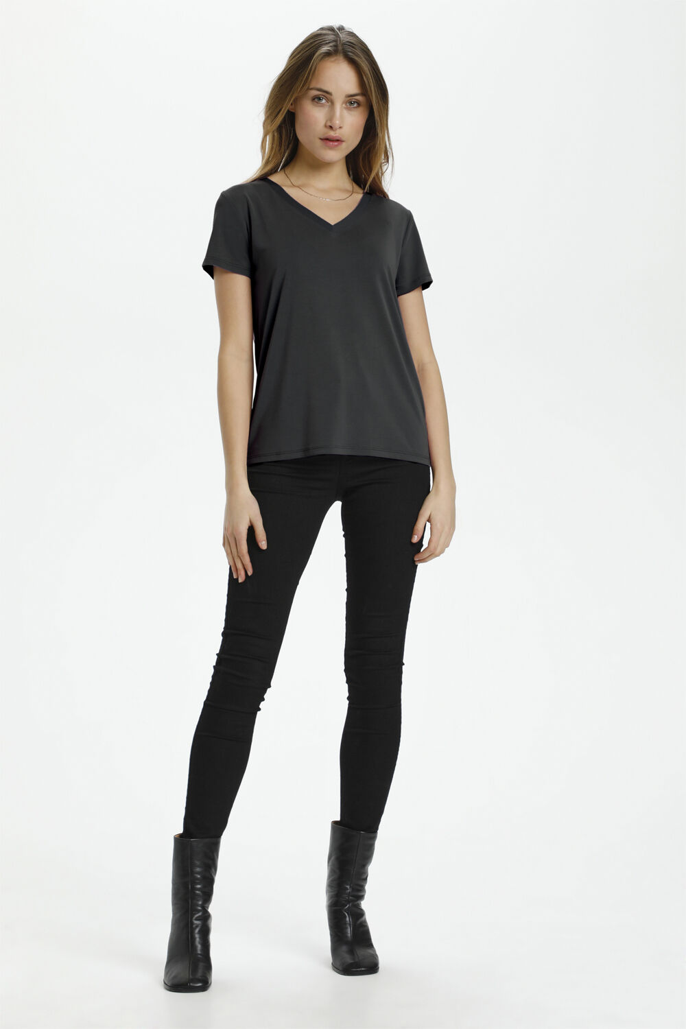 SLColumbine V-neck SS