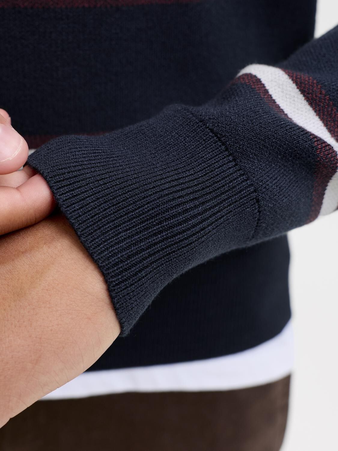 Joratocha Knit Stripe Polo Jnr