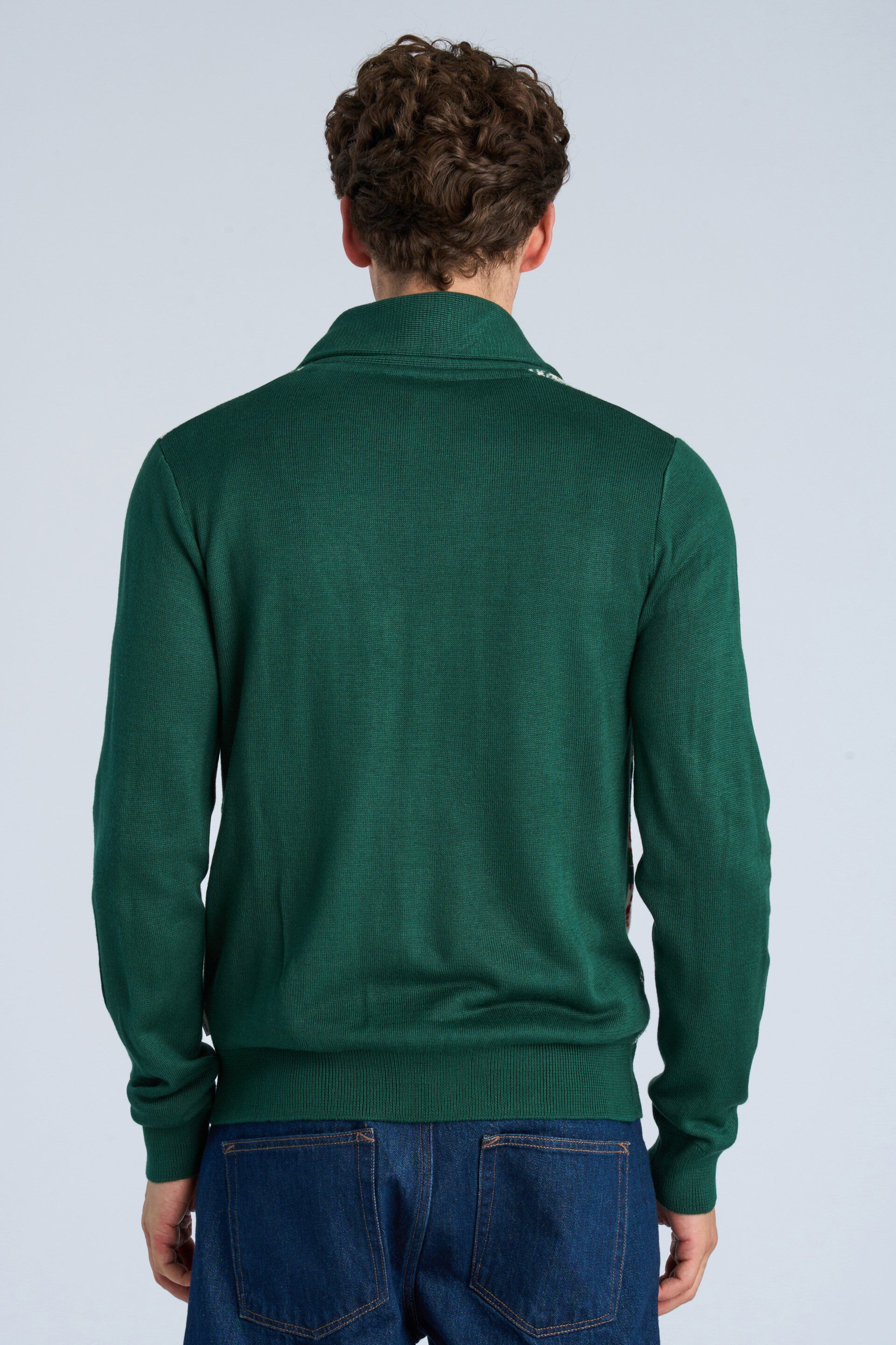 Xmas shawl collar cardigan