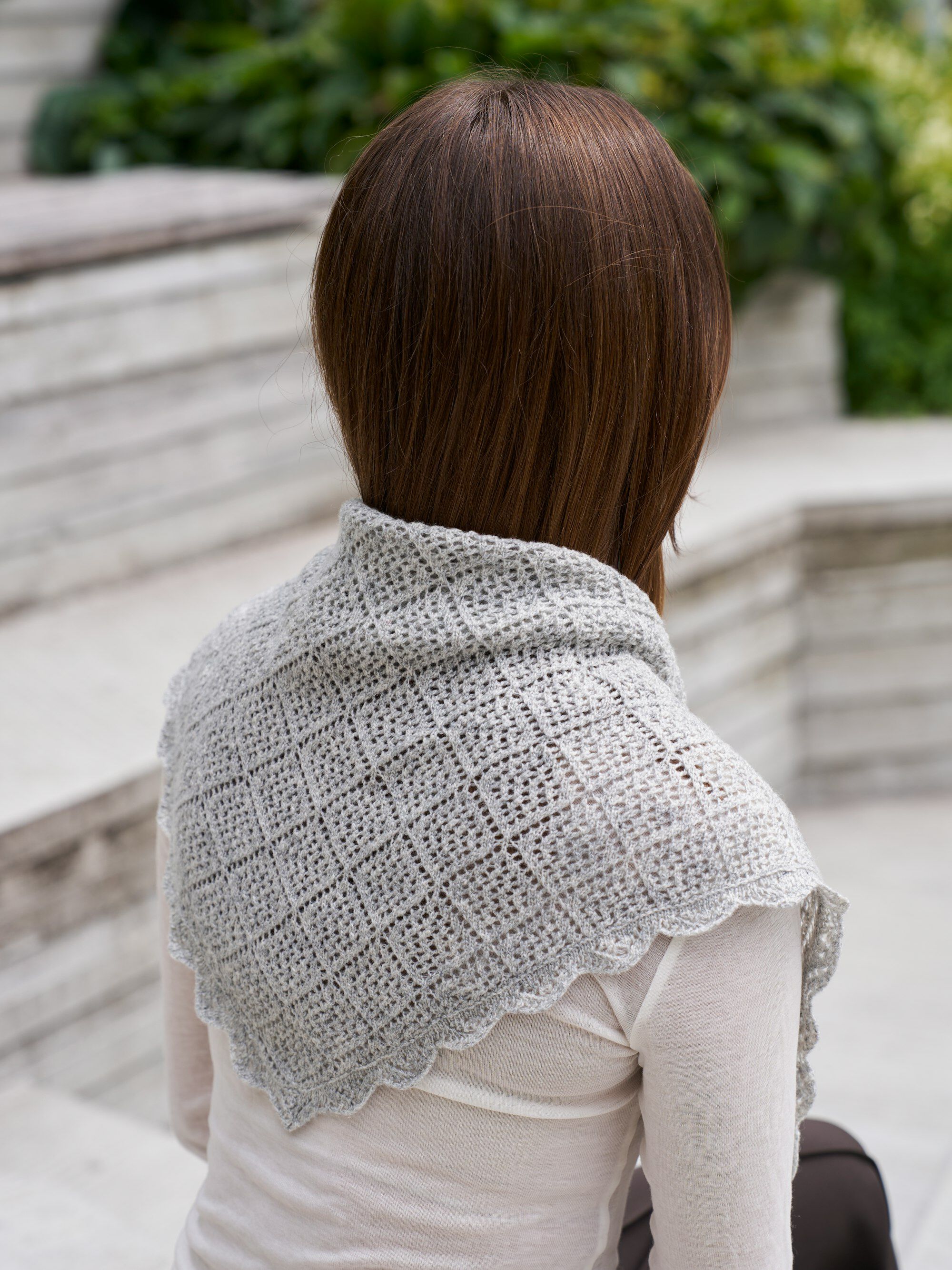 Misty Medium Pointelle Scarf