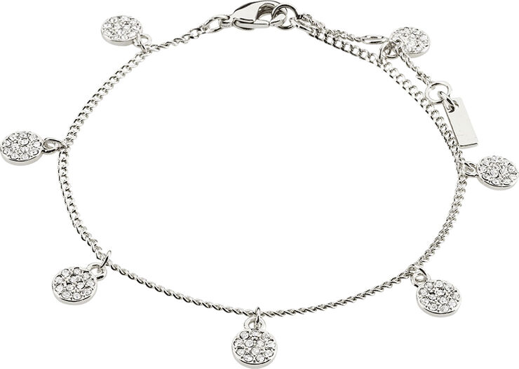 CHAYENNE recycled crystal bracelet silver-plated