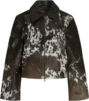 JXENYA COW LEATHER SHORT JACKET OTW
