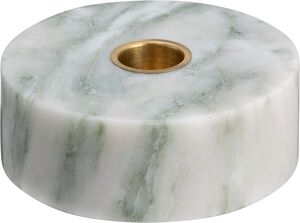 Marble base Candleholder, Light green, 3,5x10 cm