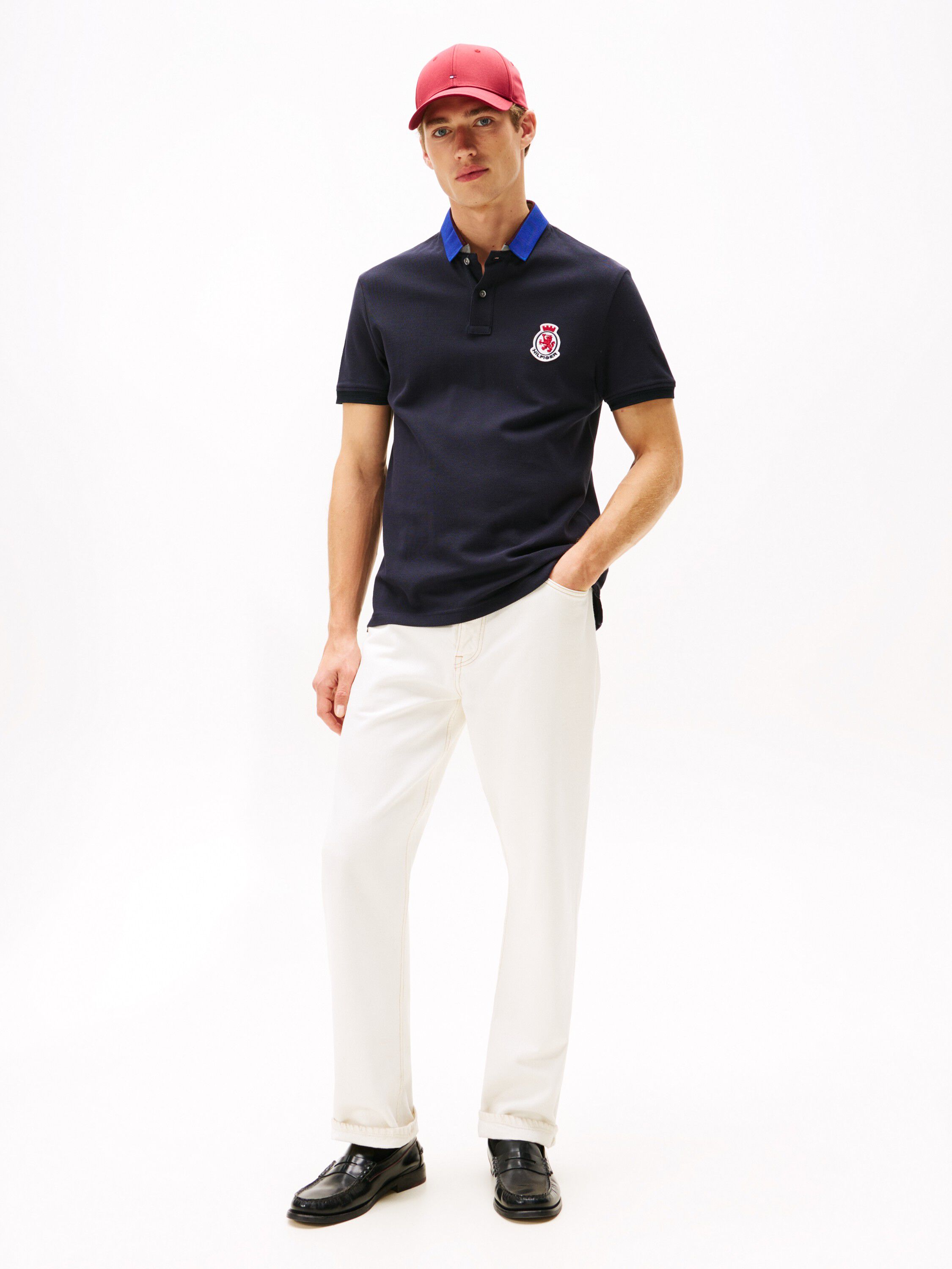 HERRINBONE COLLAR REG POLO