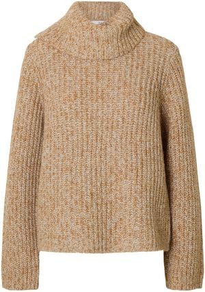 SLFCHICAGO LS KNIT SPLIT ROLL NECK