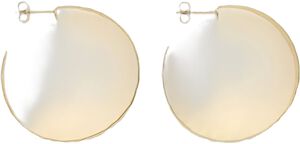 Earrings hammered hoops