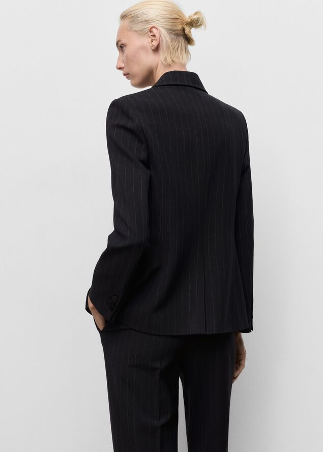 Straight-fit suit jacket