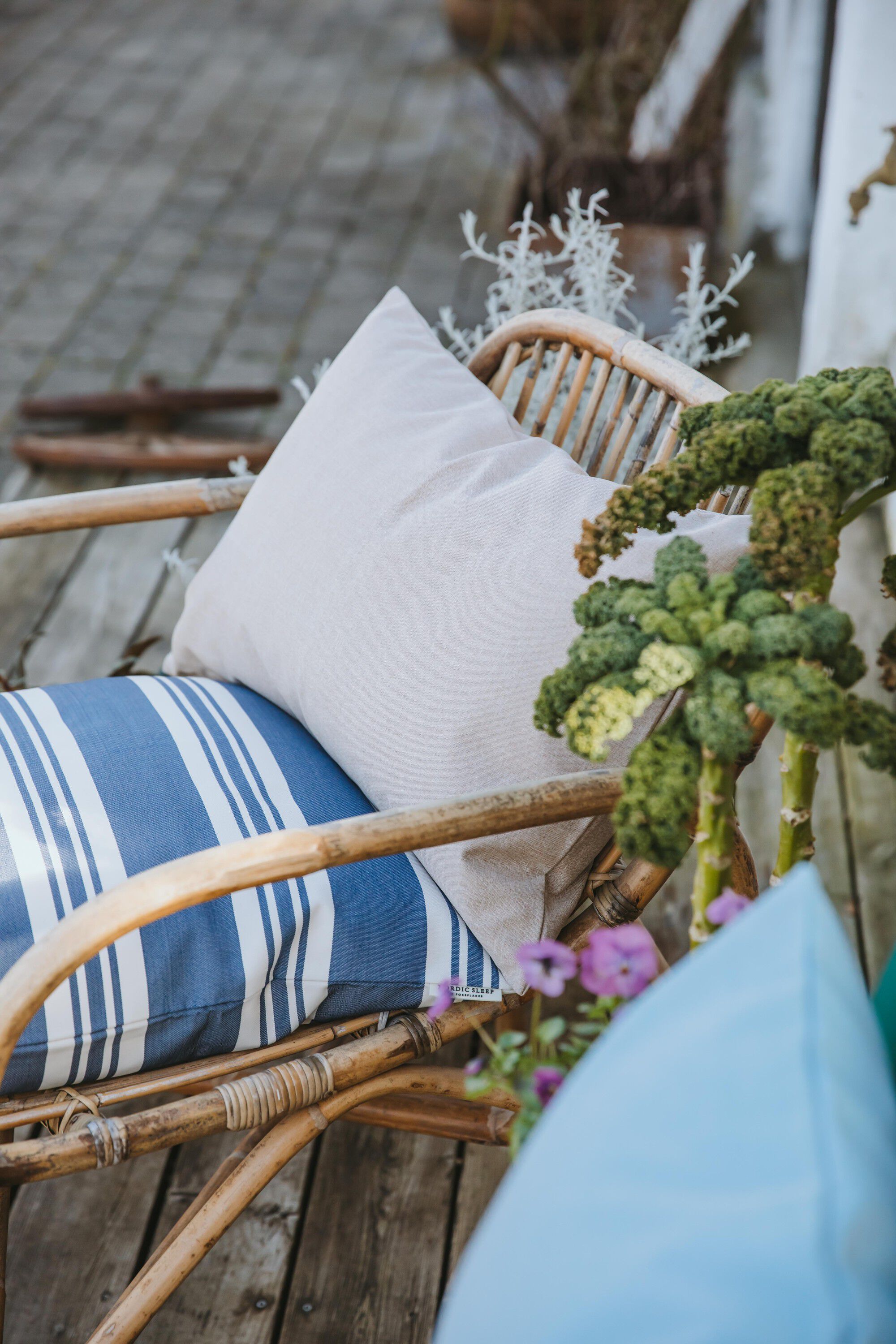 Fossflakes utomhuskudde 40x60 cm. Sand