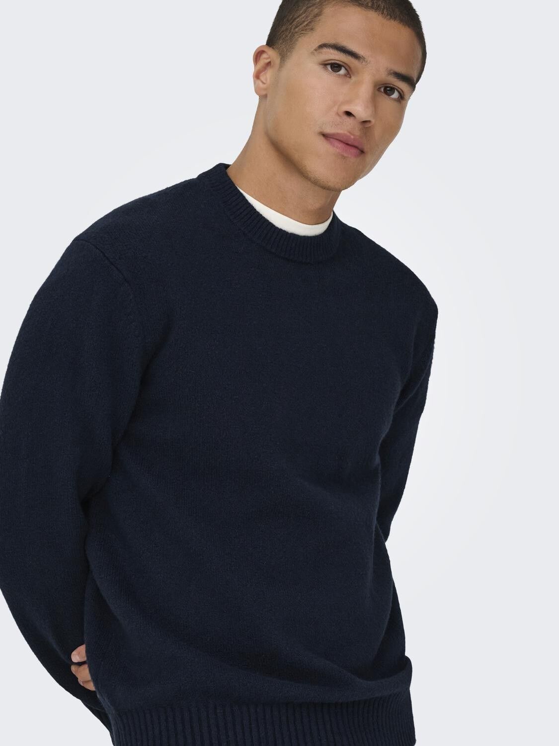 Onsjames Rlx Crew Knit Noos