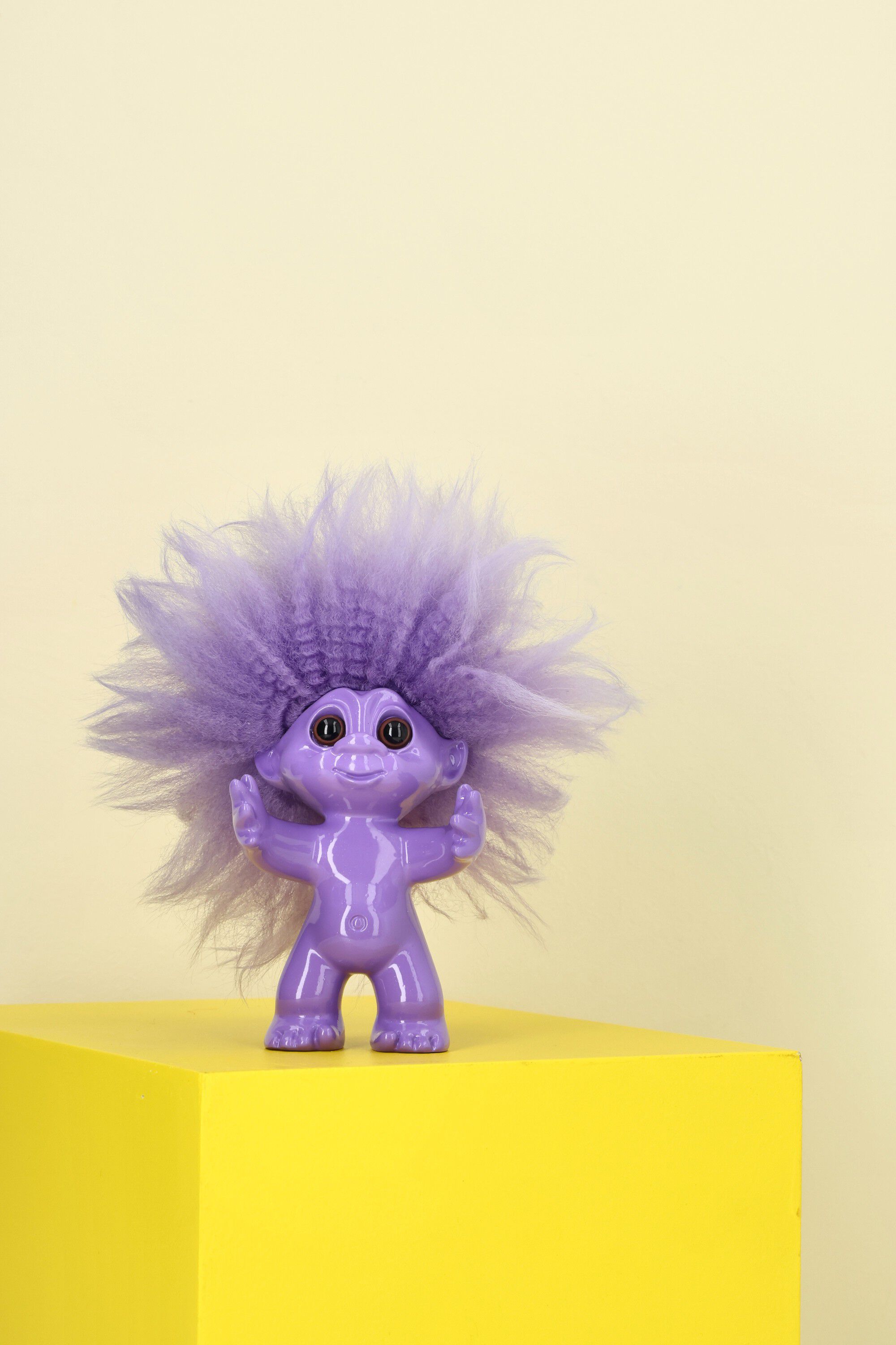 Lykketrold, lilla, 9 cm