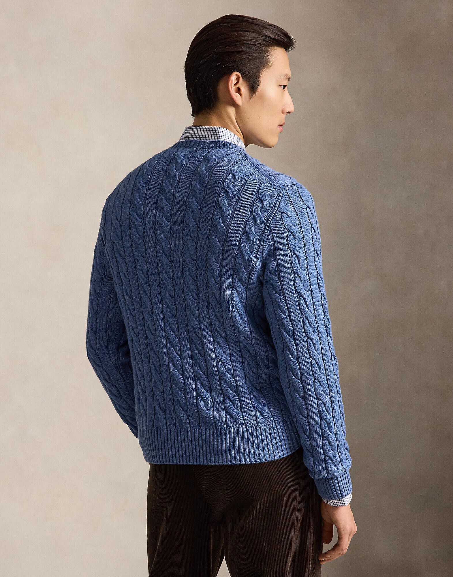 Cable-Knit Cotton Sweater