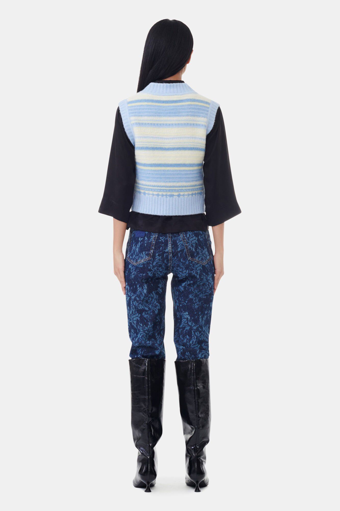 Soft Wool Stripe Vest