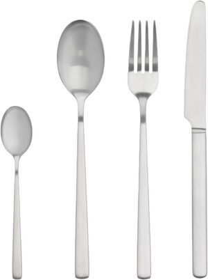 Bestickset Essentials Pure 16 delar Matt st&aring;l
