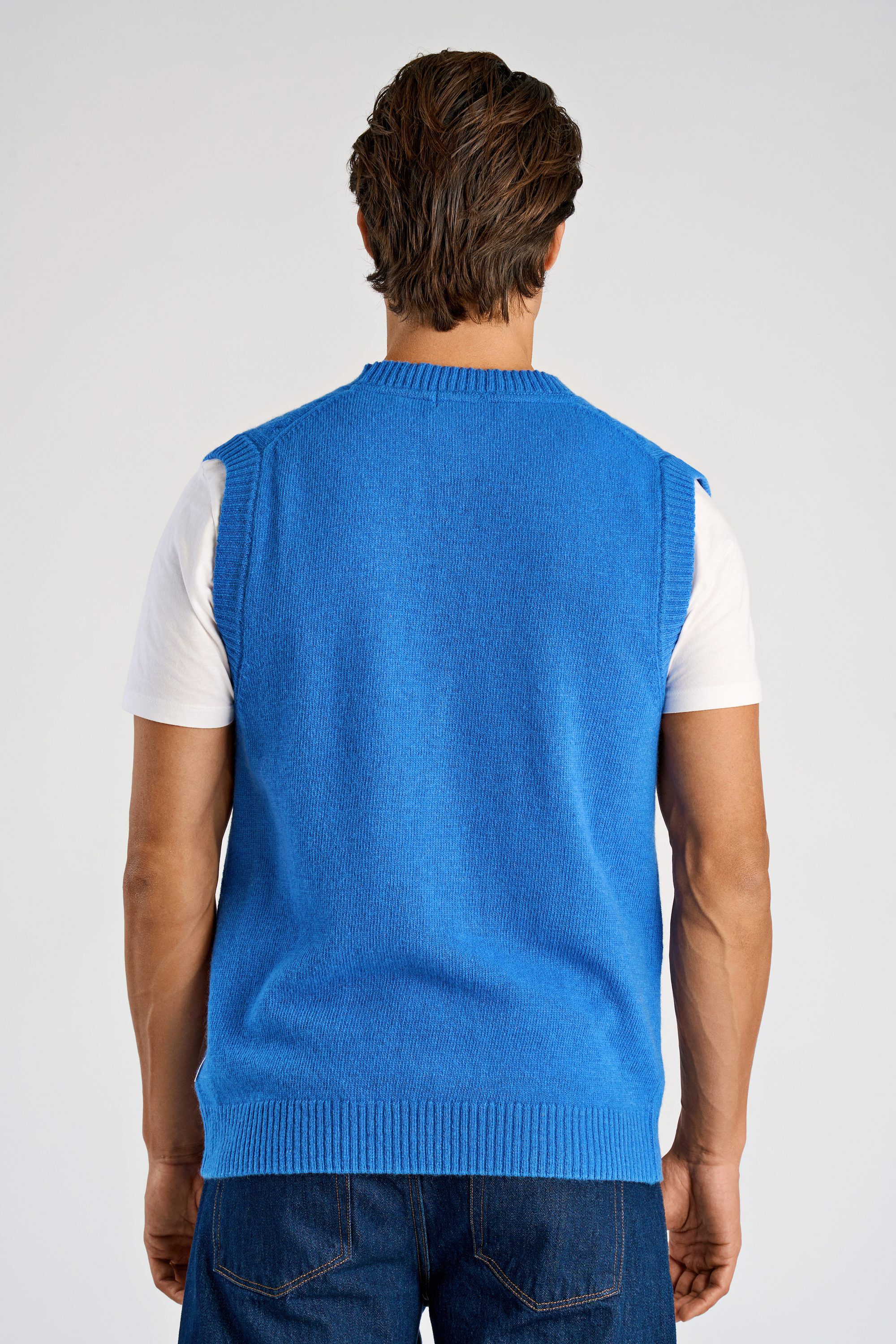 Lambswool button slipover
