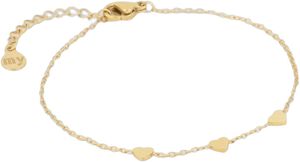Bracelet with three hearts graduation