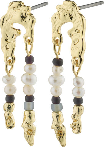 NIYA recycled earrings multi-coloured/gold-plated