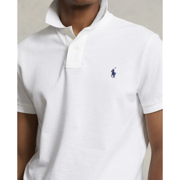Custom Slim Fit Mesh Polo Shirt
