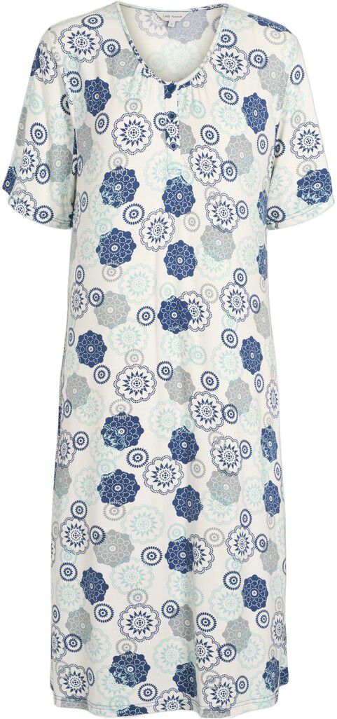 Bamboo Long nightdress, short sleeve