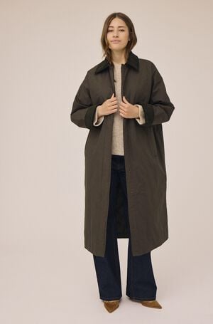 Emmy 1 coat with corduroy detail - GRS