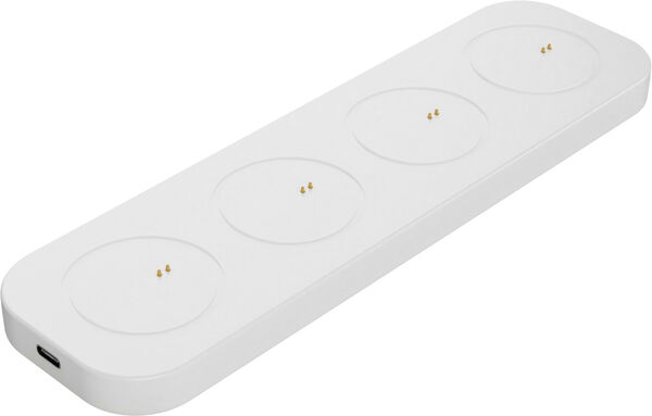 LED rechargeable base, Small, USB-C, White, 21x6 cm