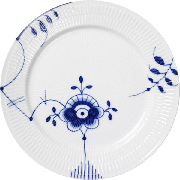 Blue Fluted Mega 27 cm tallrik dekor nr. 6