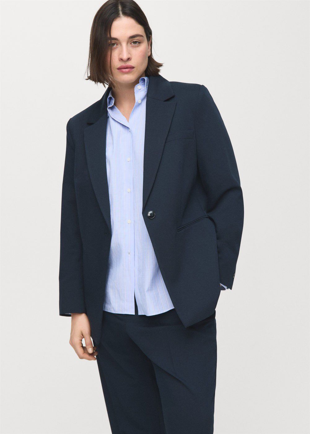 Straight suit trousers