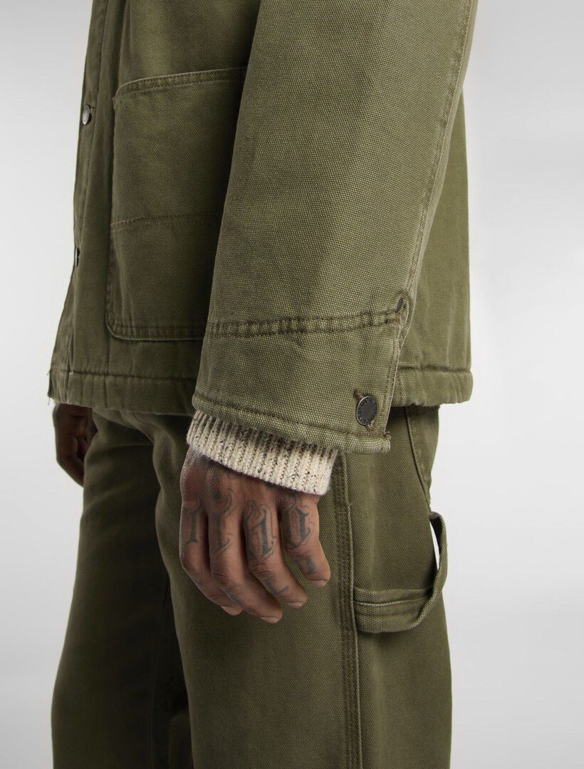 CHORE JACKET LINED CANVAS MILITARY
