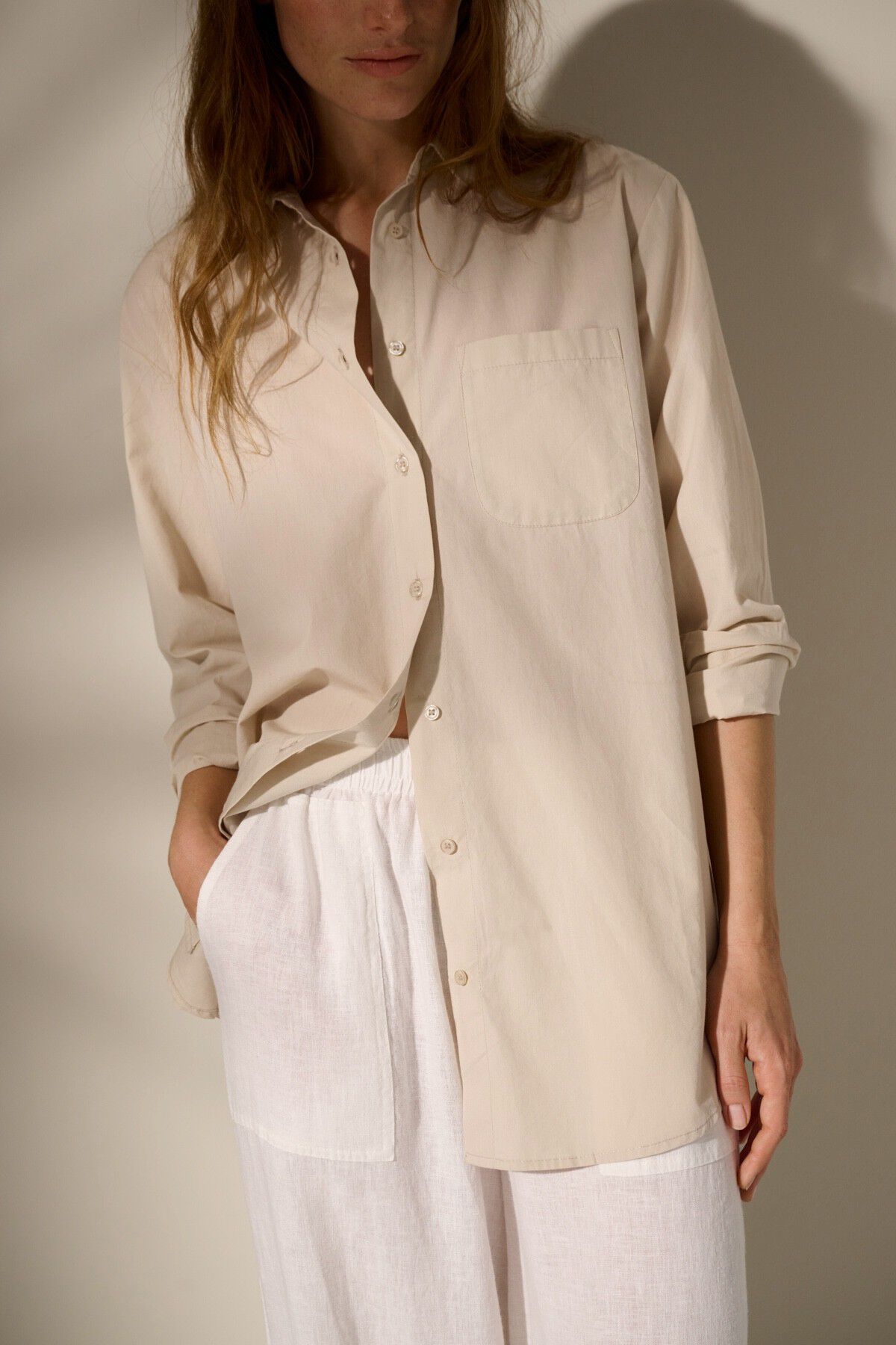 gaia shirt poplin