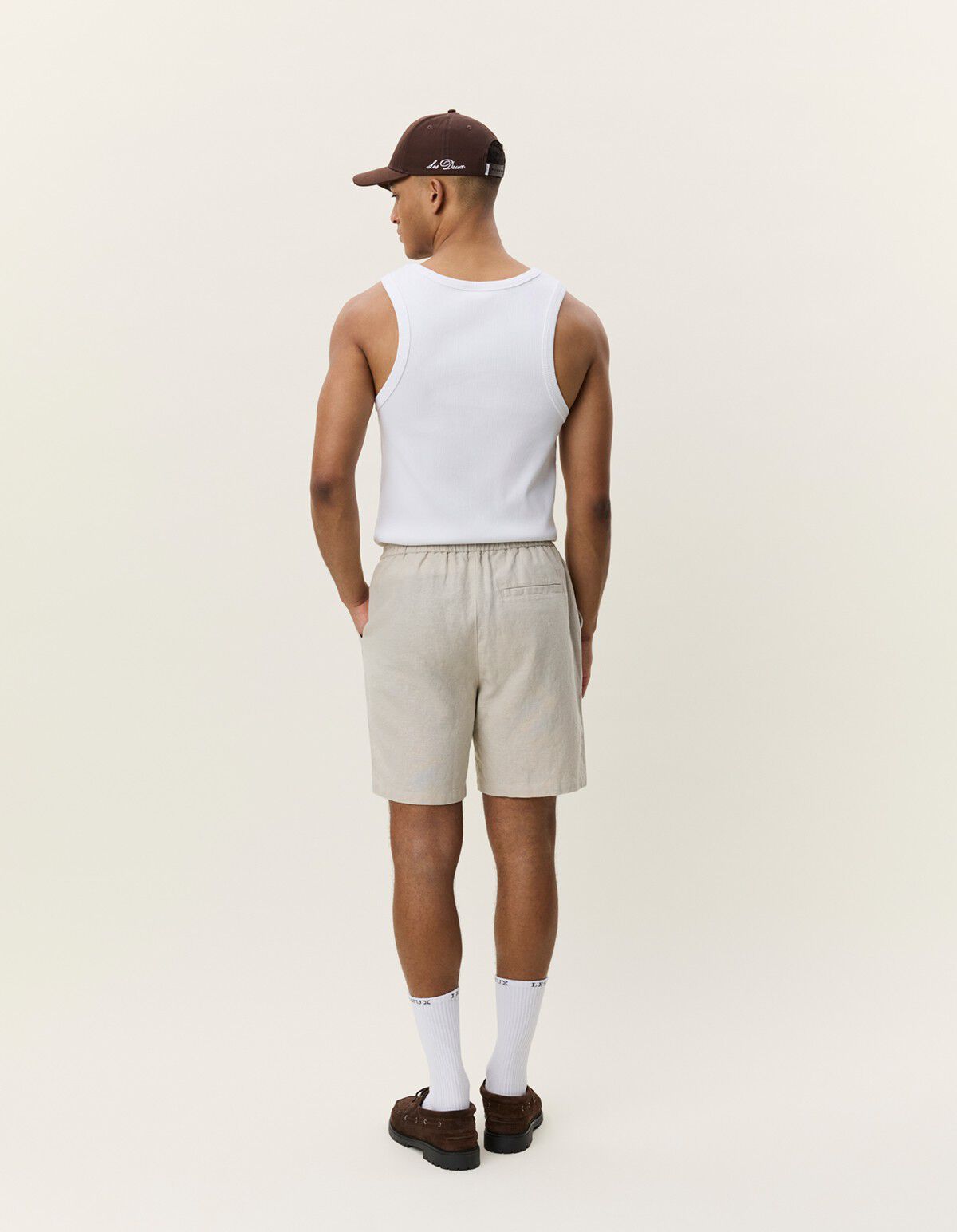 Drawstring Linen Shorts