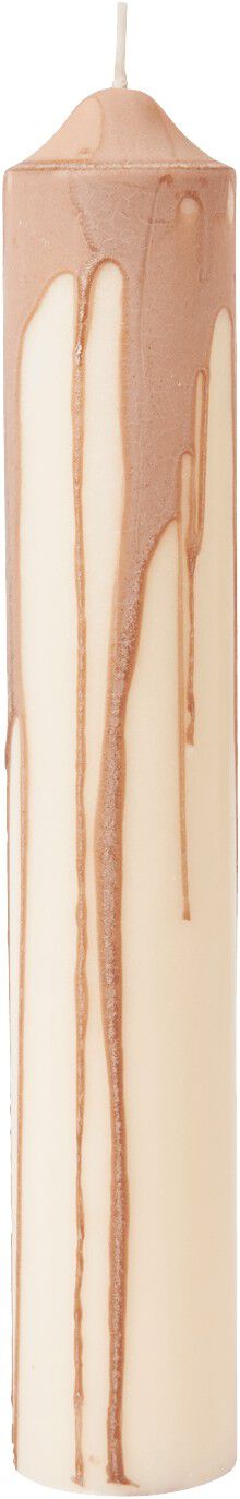 Dryp Pillar Candle - H30 - Beige