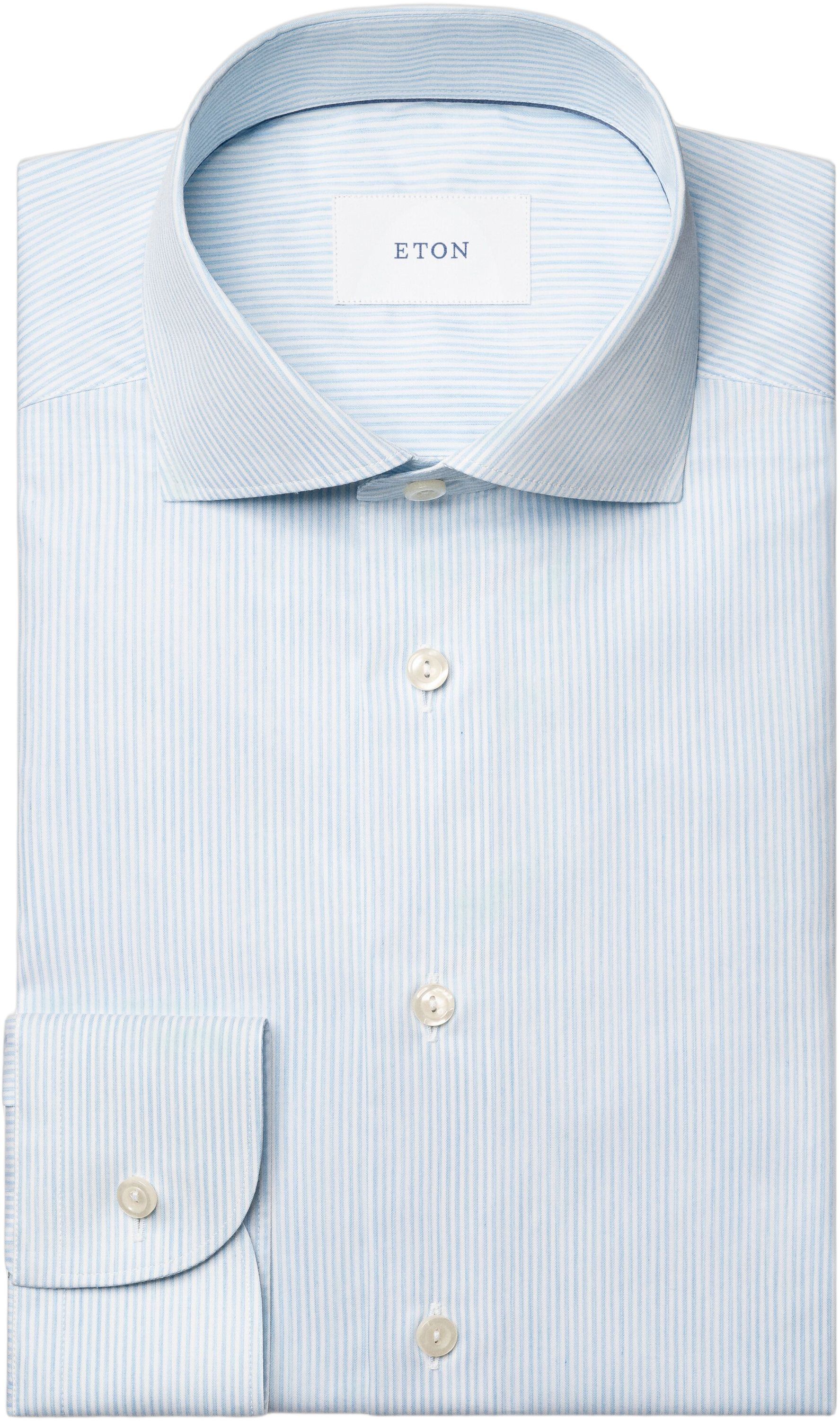 Slim Fit Striped Melange Twill Shirt