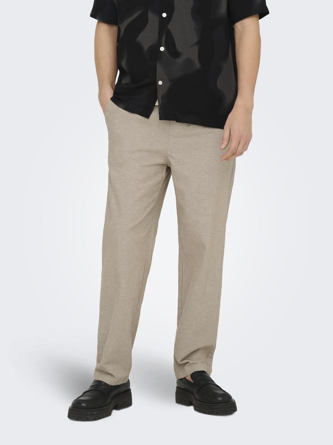 ONSSINUS LOOSE 0007 COT LIN PANT NO