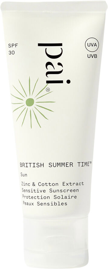 British Summer Time - Zinc & Cotton Extract SPF30 Sunscreen