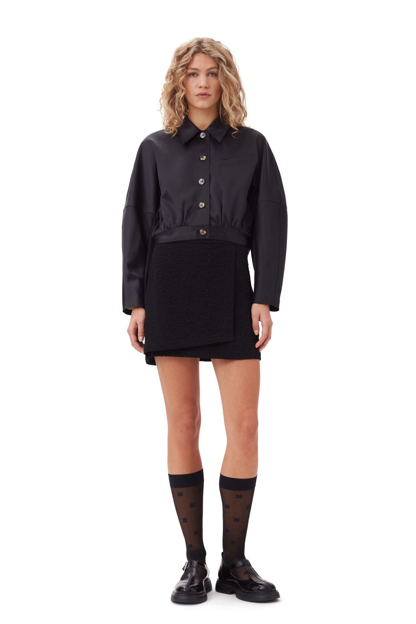 Double Satin Short Jacket