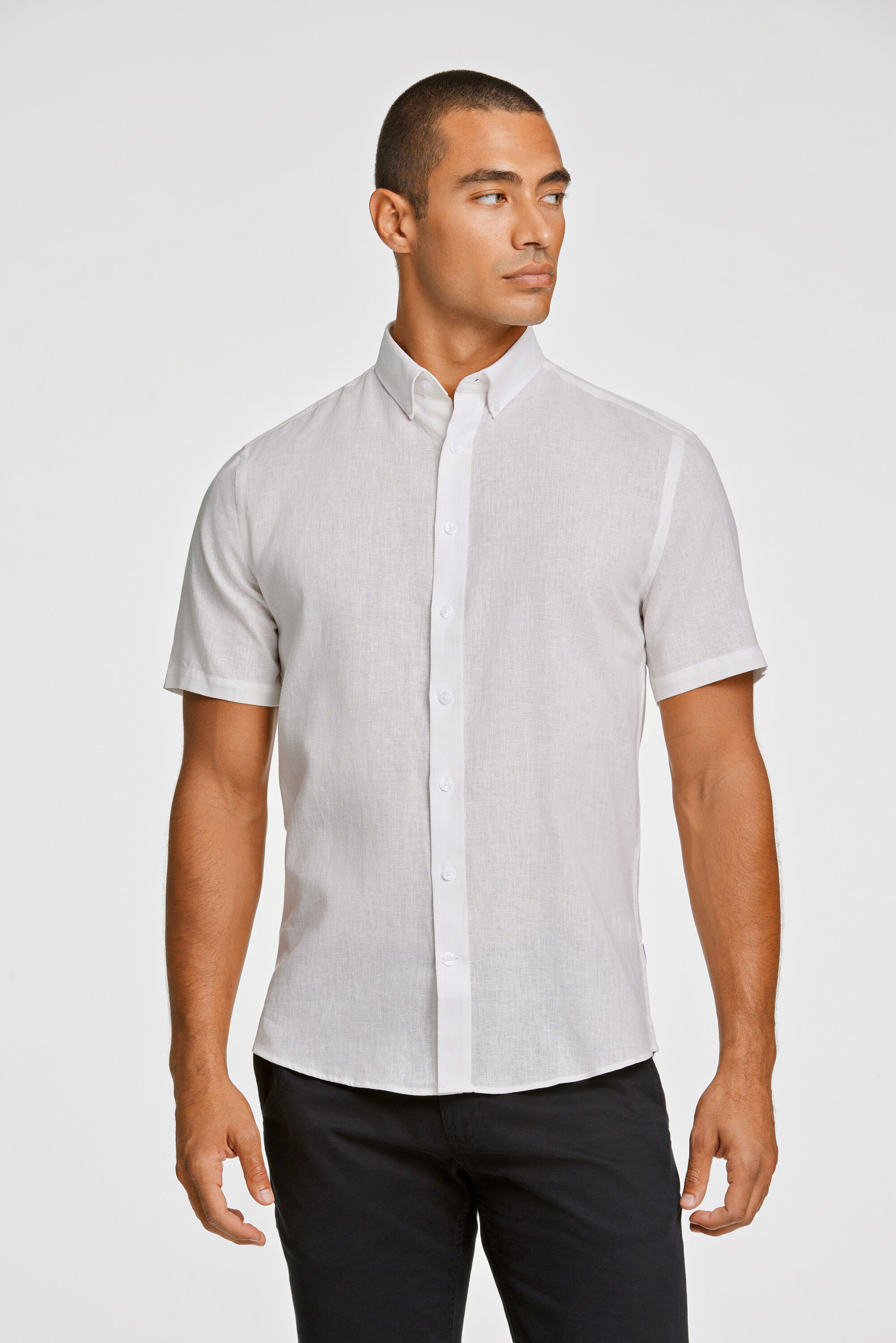Linen/cotton shirt S/S