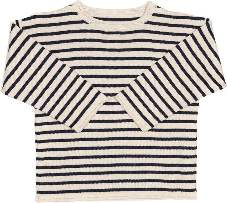 Sweater Striped Cotton Knit