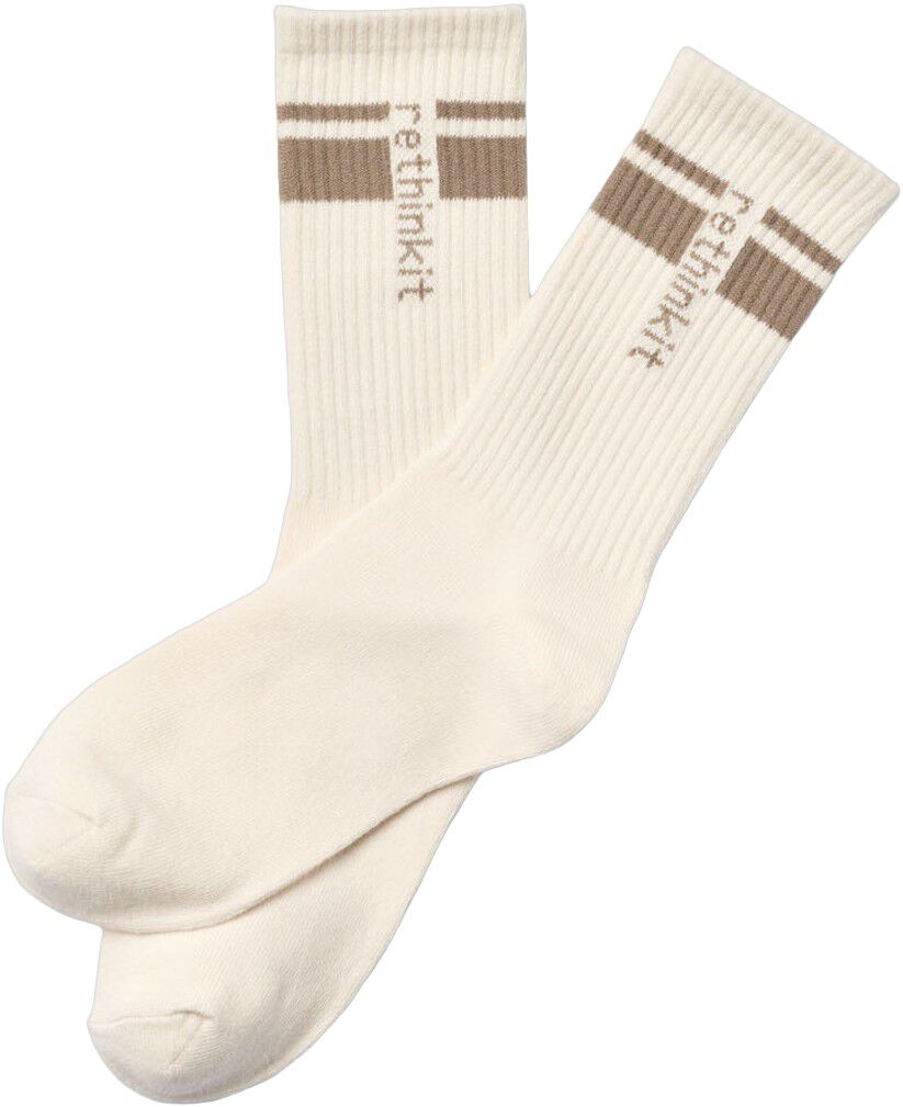 2-pak Rethinkit Stribet Crew Sokker