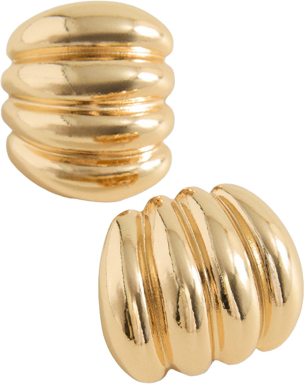 Embossed hoop earrings