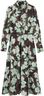 Printed shirt dress with belt