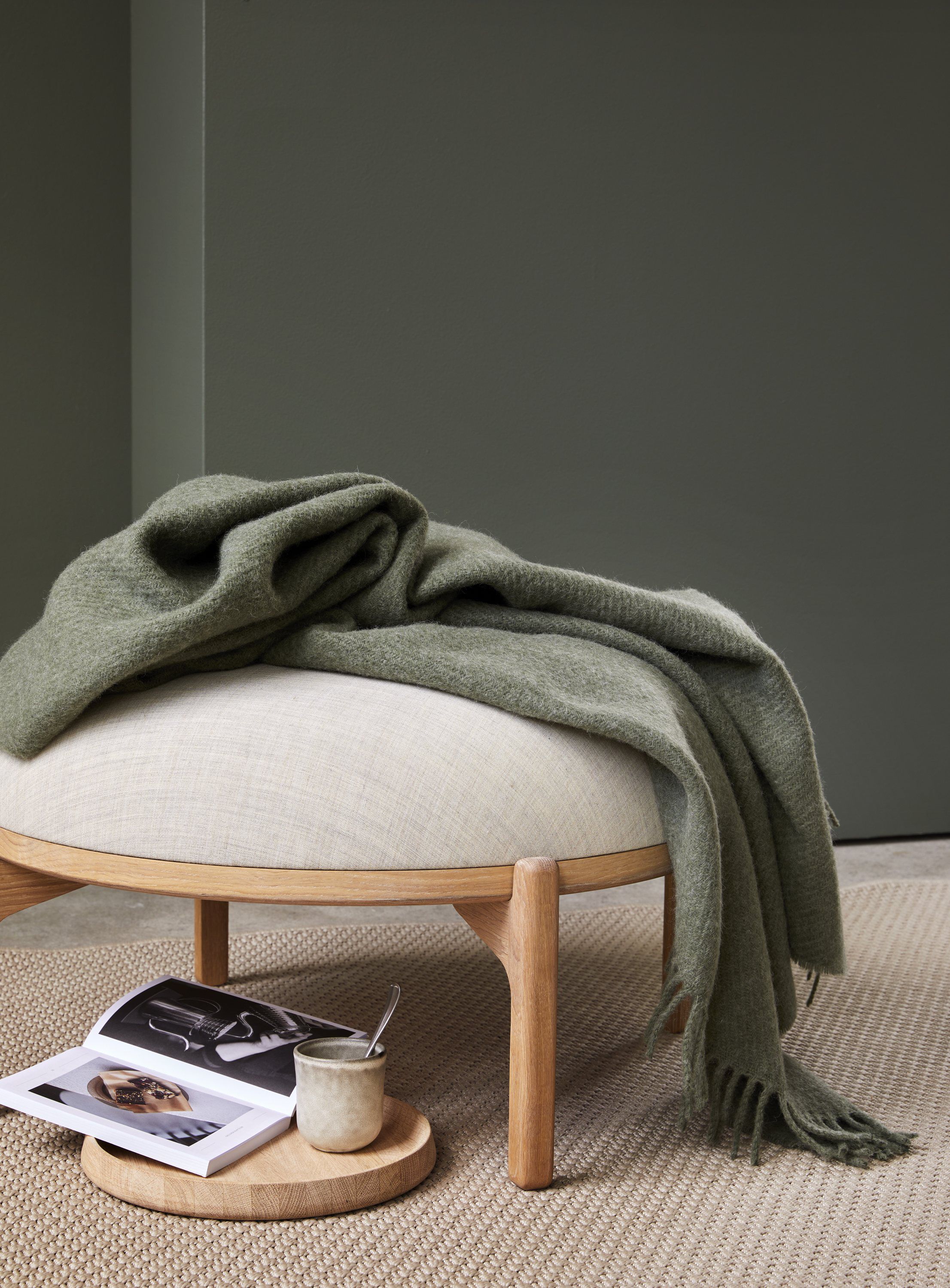 Falketind uldplaid gr&oslash;n