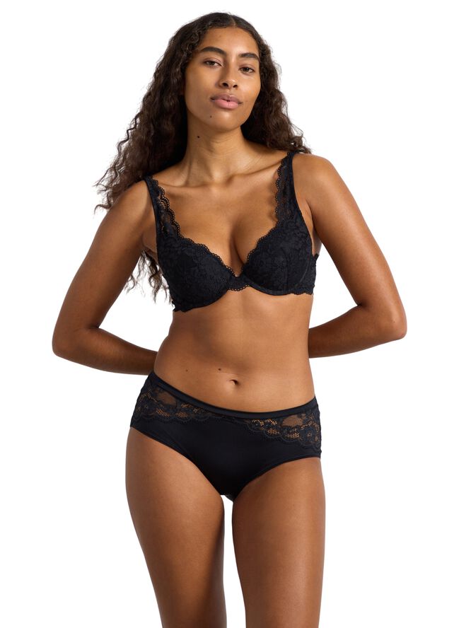 Malva push-up-bh med spets