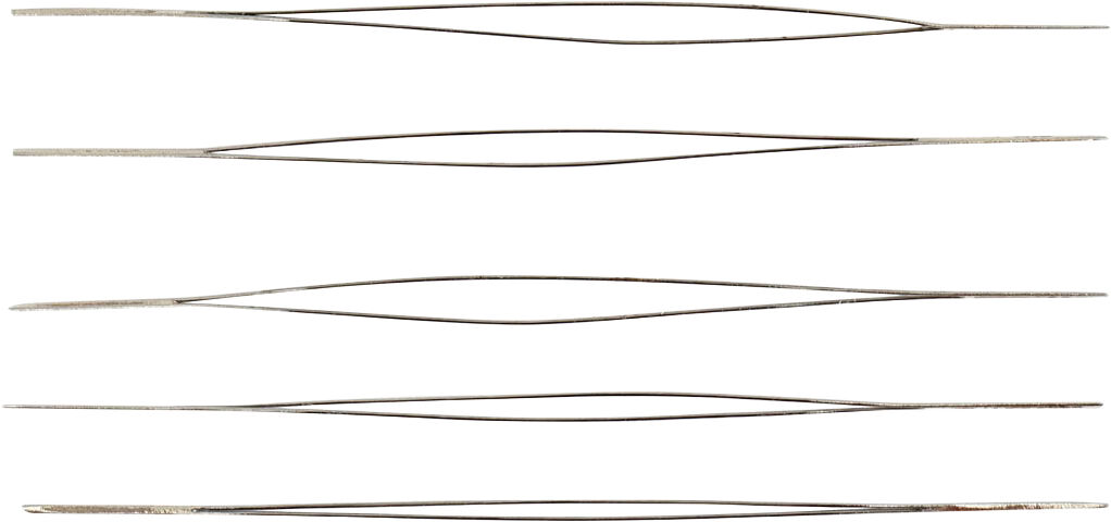 Smykken&aring;l: L: 6 cm, tykkelse 0,3 mm, 5 stk.