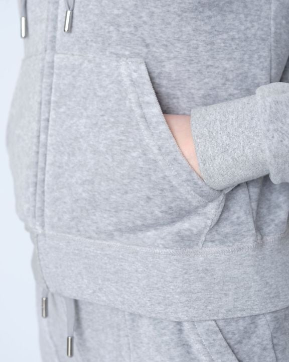 Robertson Classic Velour Zip Trough Hoodie